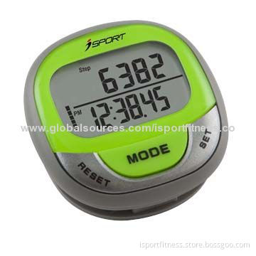 3D pedometer with two rows LCD display